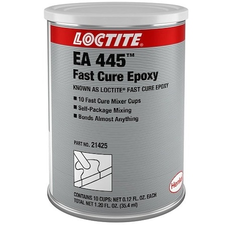 Henkel General Purpose Structural Adhesive, High Strength Bond and Repair, Can, Paste EA 445 10-4GM IDH 209717